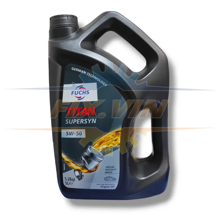 Моторна олива (5L) 5W50 API CF SL ACEA A3 B4 FUCHS/TITAN TITAN SUPERSYN 5W50 5L (фото 1)