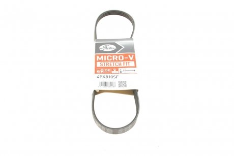 Поликлиновые ремни Micro-V StretchFit Gates 4PK810SF