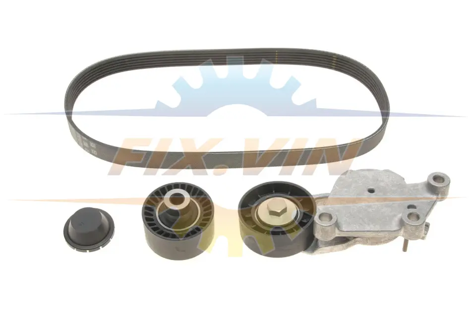 Комплект ременя генератора Ford Focus C-Max/II 1.6 TDCi 03-12/Volvo V50 1.6 D 05-12 (6PK803) Gates K016PK803 (фото 1)