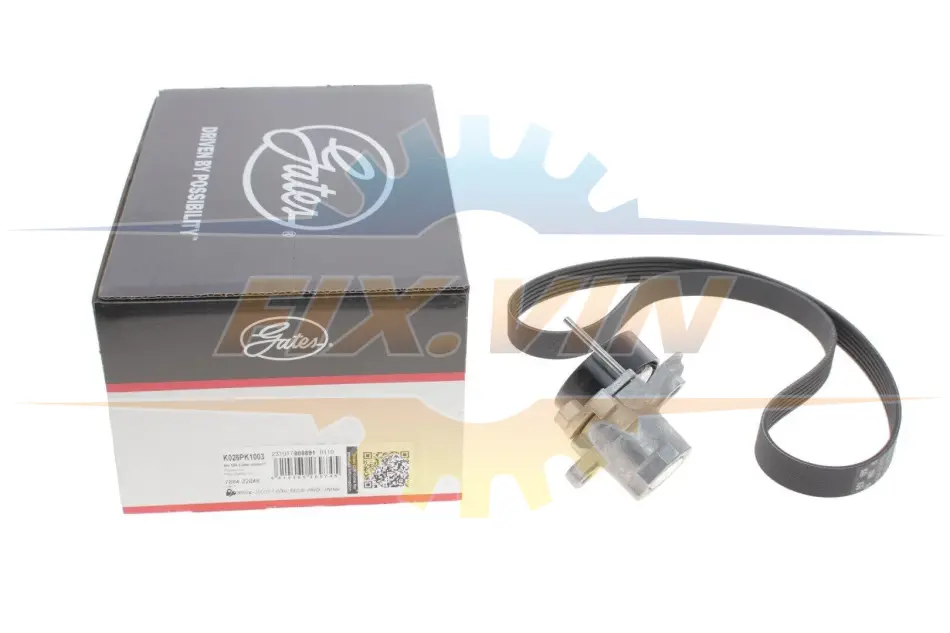 Комплект ременя генератора VW Golf 1.2/1.4TSI 12-/Skoda Octavia 1.2-1.6 12- (6PK1003) Gates K026PK1003 (фото 1)