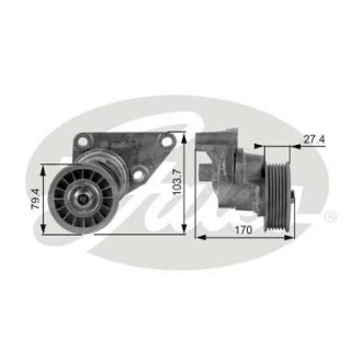 Роликовий модуль натягувача ременя Gates T38158