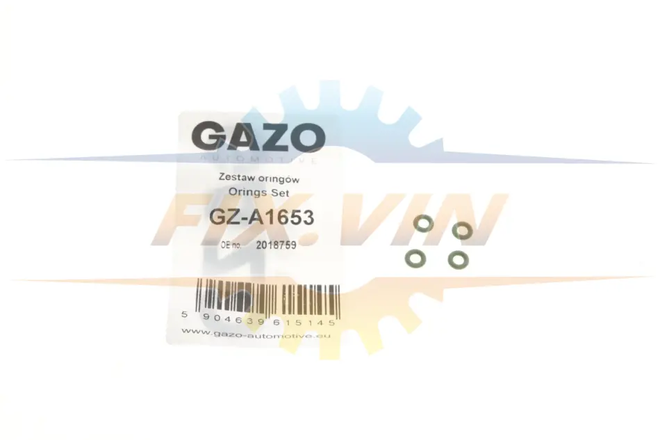 Ущільнююче кільце форсунки Ford Transit (V362/V363) 2.0 EcoBlue 15- (к-кт 4шт) GAZO GZ-A1653 (фото 1)