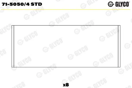 Шатунний підшипник Glyco 7150504STD