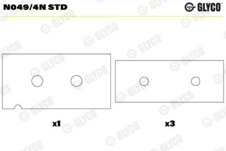 Підшипник ковзання Glyco N0494NSTD
