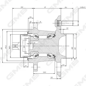 Маточина колеса задня Toyota Previa 00-06  GMB GH33190A