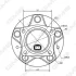 MAZDA Подшипник ступицы перед. RX-8 1.3 03- GMB GH34810A (фото 2)