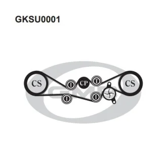 Комплект ГРМ Subaru Forester 2.0/2.5 -06/ Impreza 1.6/1.8/2.0/2.5 -05/Legacy 2.0 GMB GKSU0001