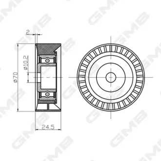 Ролик натяжителя GMB GTC0590