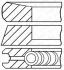 Кольца поршневые RENAULT/NISSAN/OPEL/MB 80,00 R9M 1,6TDI (2*1,75*2) 11- (пр-во) GOETZE 08-424900-00 (фото 1)