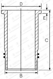 Гільза GOETZE 15-451040-00