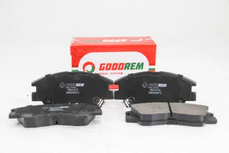 Гальмівні колодки пер. Galloper/L200/L300/Lancer/Pajero (87-13) GOODREM RM1415