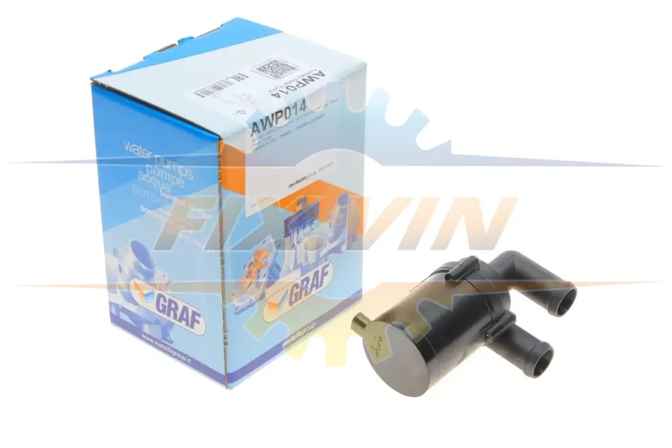 Насос системи охолодження (додатковий) VW Passat/Touran 1.4-2.0/1.9-2.0TDI 05-10/Tiguan 07-18 GRAF AWP014 (фото 1)
