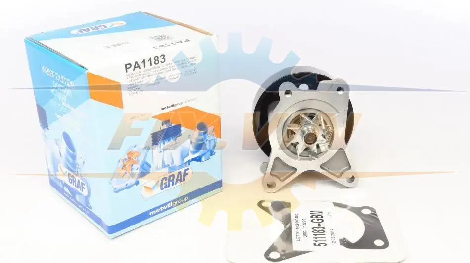 Помпа води Renault Laguna III/Megane III/Scenic III/Nissan X-Trail/Qashqai 2.0 16V 07- (R/B)(8 лоп) GRAF PA1183 (фото 1)