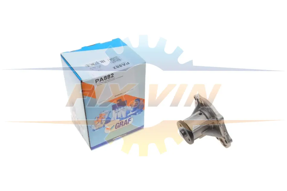 Помпа води Nissan Micra III 1.0 16V/1.2 16V/1.3/1.4 16V 03-/Примітка 1.4 06-12 (R/B) (6 лоп) GRAF PA882 (фото 1)