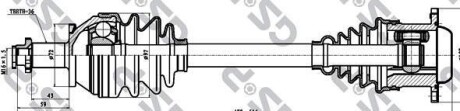Приводний вал GSP 261098 (фото 1)