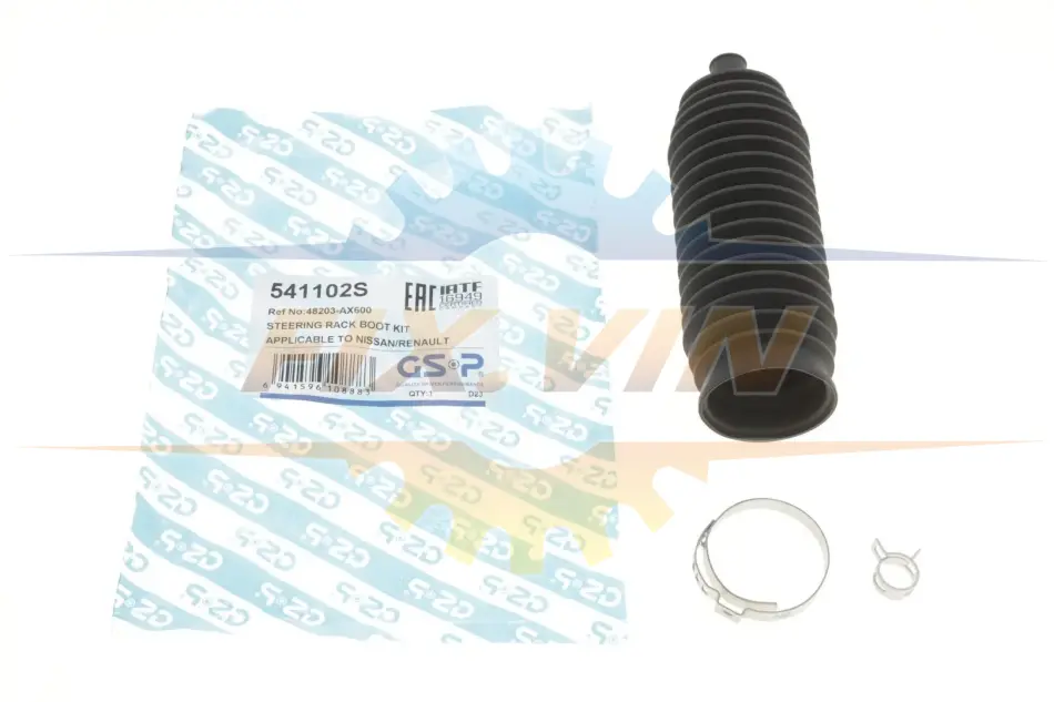 Пильник рейки рульової Renault Clio III/Nissan Micra 03- GSP 541102S (фото 1)