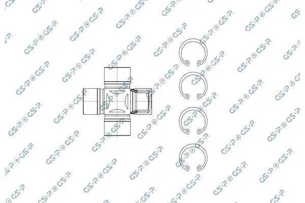Хрестовина кардана Nissan Navara 08- (27x70.9) GSP UJ900146 (фото 1)