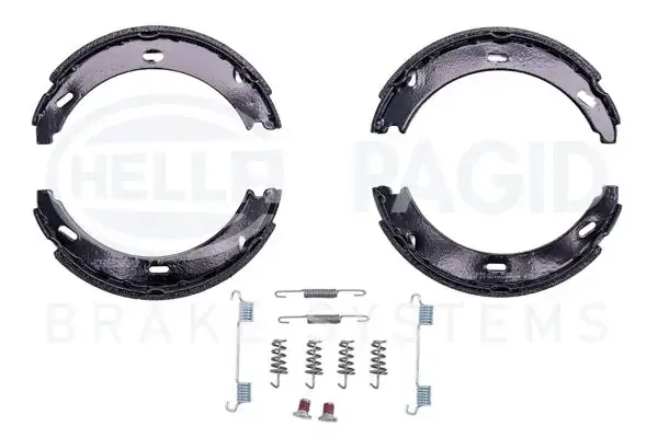HELLA DB Щоки ручного гальма DB203 (164*20) з кріпленням. HELLA PAGID 8DA355050431 (фото 1)