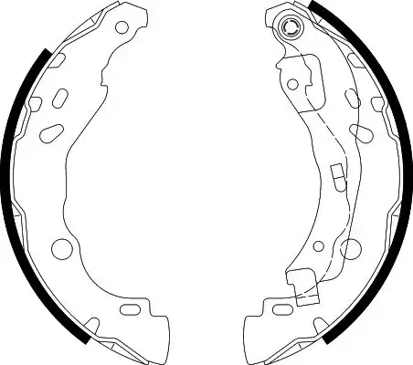 HELLA RENAULT Щеки гальмівні Clio II, Logan, Nissan Micra IV, Note (система BOSCH!) HELLA PAGID 8DB355002641 (фото 1)