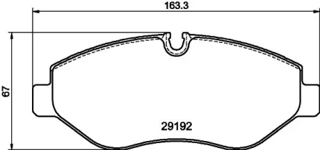 Колодки гальмівні дискові комплект передні HELLA PAGID 8DB355005521