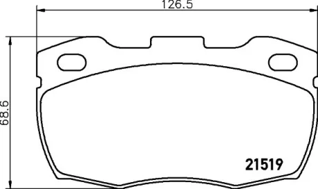 HELLA LAND ROVER гальмівні колодки задні DEFENDER 90- HELLA PAGID 8DB355005861