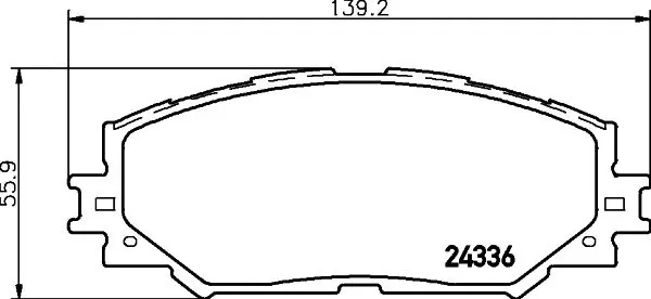 HELLA TOYOTA колодки гальмівні передние Auris,Corolla,RAV-4 05- HELLA PAGID 8DB355006861 (фото 1)
