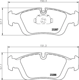 Колодки гальмівні дискові комплект передні HELLA PAGID 8DB355008741