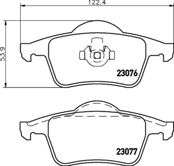 HELLA VOLVO гальмівні колодки задні S60/S80/V70/XC70 HELLA PAGID 8DB355008871