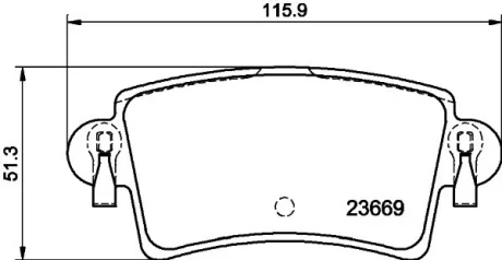 Гальмівнi колодки диск. задн. Renault Master 98- /Nissan Interstar 02- /Opel Movano 98- HELLA PAGID 8DB 355 009-421