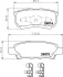 Гальмівні колодки дискові зад. Citroen C4/ Jeep Compass, Patriot/ Mitsubishi Lancer, Outlander, Pajero/ Peugeot 4007 1.6-3.8V6 04.00- HELLA PAGID 8DB 355 010-811 (фото 1)