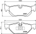 Гальмівні колодки дискові задні BMW 3 (E90/E90N) 320d 05-/X1 (E84) 09- HELLA PAGID 8DB 355 011-301 (фото 1)