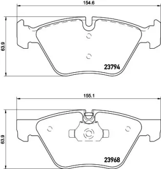 Колодки гальмівні дискові комплект передні HELLA PAGID 8DB355011321