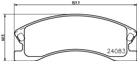 Гальмівні колодки дискові перед. Jeep Grand Cherokee 00- HELLA PAGID 8DB 355 011-541