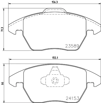 Гальмівні колодки комплект HELLA PAGID 8DB355011811 (фото 1)