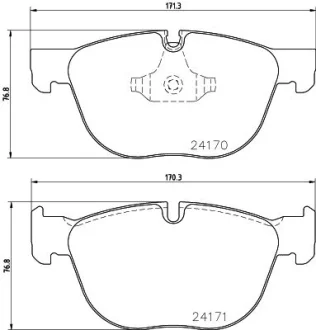 Колодки гальмівні дискові комплект. передн. HELLA PAGID 8DB355012541