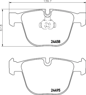 Колодки гальмівні дискові комплект. задн. HELLA PAGID 8DB355013171