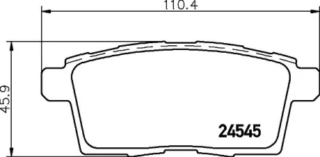 Гальмівні колодки зад. Mazda CX-7/CX-9 07- HELLA PAGID 8DB355013-261