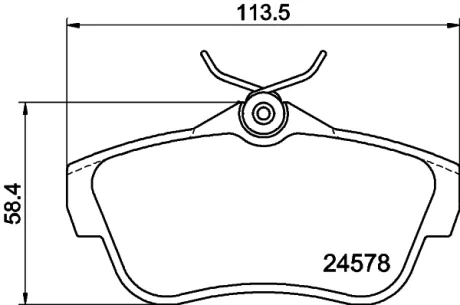 Гальмівні колодки дискові зад. Fiat Scudo 1.6,2.0 07-/Citroen Jumpy 1.6, 2.0 07- HELLA PAGID 8DB 355 013-421