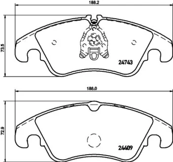 Колодки гальмівні дискові комплект. передн. HELLA PAGID 8DB355013751
