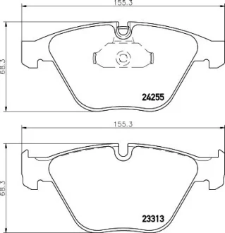 Гальмівні колодки дискові перед. BMW 3 (E90/E90N) 320d 05-/X1 (E84) 09- HELLA PAGID 8DB 355 013-931