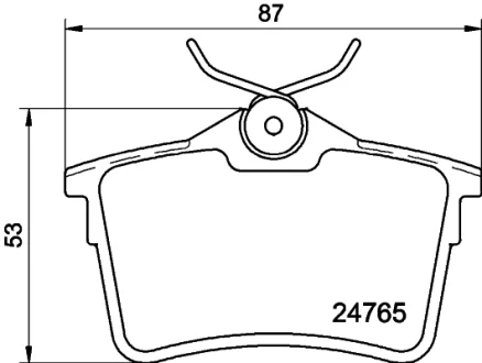 Колодки гальмівні дискові комплект. задн. HELLA PAGID 8DB355014081