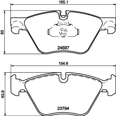 Автодеталь HELLA PAGID 8DB355014351 (фото 1)