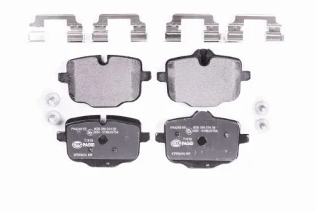 Колодки гальмівні дискові комплект задні HELLA PAGID 8DB355014361