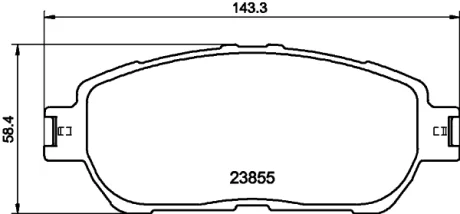 Автодеталь HELLA PAGID 8DB355014441