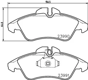 Колодки гальмівні дискові комплект; передн. HELLA PAGID 8DB355014481