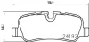 HELLA LANDROVER гальмівні колодки задн.Range Rover Sport 05-,Discovery 04- HELLA PAGID 8DB355016181 (фото 1)