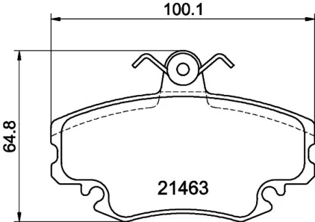 Колодки гальмівні дискові комплект передні HELLA PAGID 8DB355018131