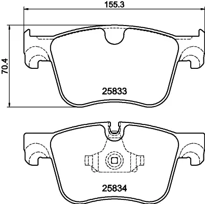 Гальмівнi колодки дискові перед. Citroen C4 Picasso IIPeugeot 308 Sw II 1.2-2.0D 02.13- HELLA PAGID 8DB 355 020-981 (фото 1)