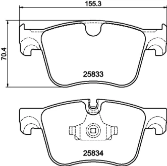 Гальмівнi колодки дискові перед. Citroen C4 Picasso IIPeugeot 308 Sw II 1.2-2.0D 02.13- HELLA PAGID 8DB 355 020-981