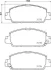 Гальмівнi колодки дисковi Honda Accord 2.4-3.5 15- HELLA PAGID 8DB 355 021-471 (фото 1)
